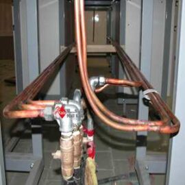 لوله های مسی داخل شلف