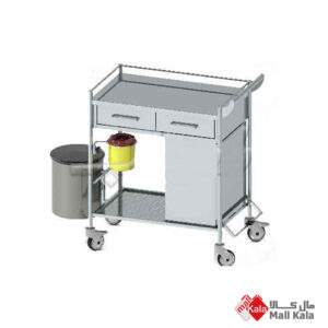 ترالی پانسمان با سطل مخفی PTR63 راد طب