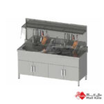 سینک ابزار شوی سه مرحله ای PSK35 راد طب