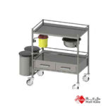 ترالی پانسمان کشو بالا و کشو پایین راد طب