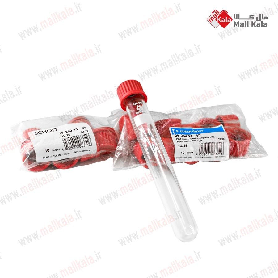 e1 لوله آزمایش درپیچ دار