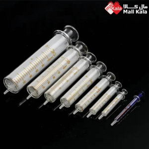 سرنگ شیشه ای در سایز های مختلف