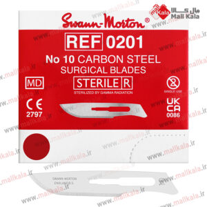 بدون-نام-تیغ-بیستوری-سوان-مورتون-سایز-۱۰-تعداد-در-بسته100-عدد-جنس-تیغ-استیل-ضد-زنگ.jpg/تیغ جراحی Swan Morton شماره 10 مدل 0201